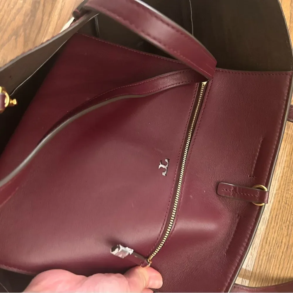 Tory Burch McGraw Embossed Color-Block Tote Bag